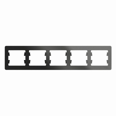 Systeme electric GSL000705 GLOSSA 5-постовая РАМКА, горизонтальная, АНТРАЦИТ