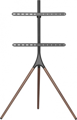 Подставка для телевизора Cactus CS-ST1246BKWN, 45-65", напольный, черный  / орех