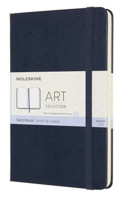 Блокнот для рисования Moleskine ART SKETCHBOOK ARTQP054B20 Medium 115x180мм 88стр. твердая обложка синий