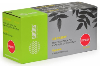 Картридж лазерный Cactus CS-TK560Y желтый (10000стр.) для Kyocera FS-C5300DN