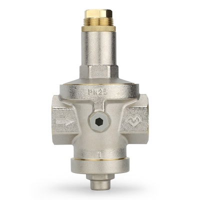 Редуктор давления VARMEGA 1", PN25, мембранный, с присоединением к манометру, VM12803
