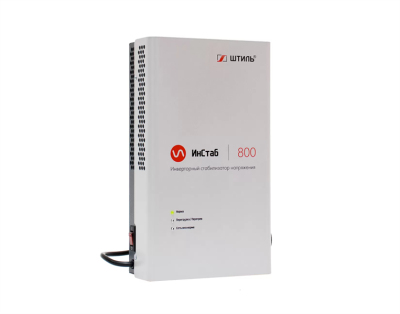 ШТИЛЬ Стабилизатора напряжения: 800 ВА; инверторный; вх 90-310В; вых 216/224В; настенный (IS800)