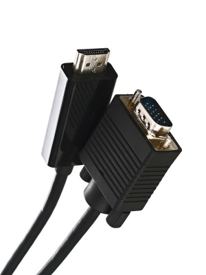 Кабель-переходник HDMI --> VGA_M/M 1,8м Telecom <TA670-1.8M> VCOM Telecom HDMI --> VGA_M/M 1,8м (TA670-1.8M)