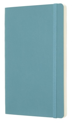 Блокнот Moleskine CLASSIC SOFT QP618B35 Large 130х210мм 192стр. нелинованный мягкая обложка голубой