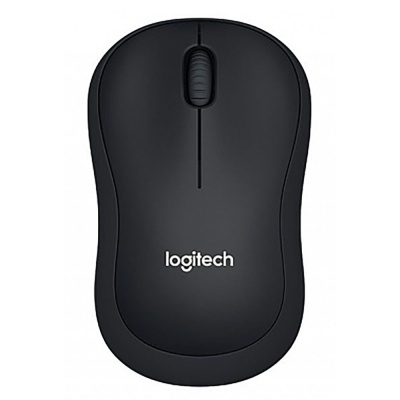Мышь Logitech B220 черный оптическая (1000dpi) беспроводная USB