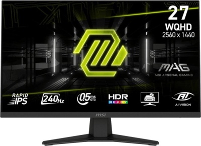 Монитор MSI 27" MAG 274QF X24, IPS,QHD, 0,5ms, 250cd, 240Hz, HDMI, DP
