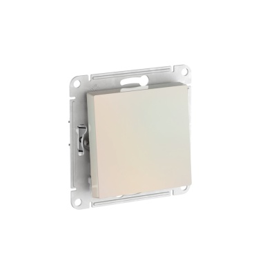 ATLASDESIGN 1-клавишный ВЫКЛЮЧАТЕЛЬ, сх.1, 10АХ, быстрозажимные клеммы, ЖЕМЧУГ