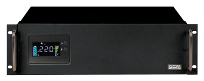 Источник бесперебойного питания Powercom King Pro RM KIN-3000AP LCD 2400Вт 3000ВА черный Powercom King Pro RM KIN-3000AP LCD