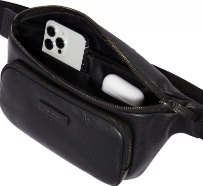 Сумка на пояс Piquadro Modus Special CA2174MOS/N черный натур.кожа