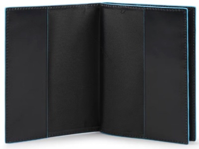 Обложка для документов Piquadro Blue Square PP5246B2R/N черный натур.кожа