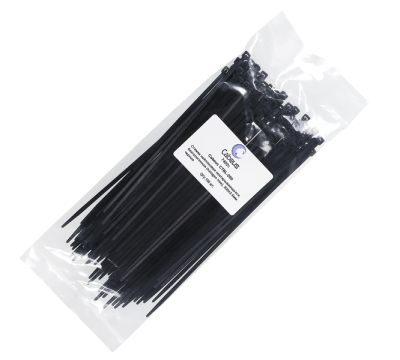 Стяжка Cabeus CTBL-200 Стяжка нейлоновая неоткрывающаяся, безгалогенная (halogen free), 200x3.6мм, черная (100 шт) (CTBL-200)