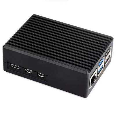 Металлический корпус RA794 для Raspberry Pi 5 c охлаждающим вентилятором