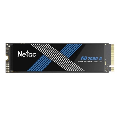 Твердотельный накопитель Netac NV7000Q 2Tb [NT01NV7000Q-2T0-E4X] M.2 2280, PCI-E 4.0 x4, 3D NAND, 7100/6200MBs, NVMe 1.4, 1280TBW, с радиатором
