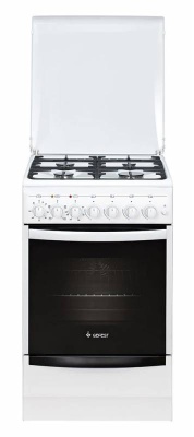 Плита Комбинированная Gefest 5102-02 белый реш.чугун