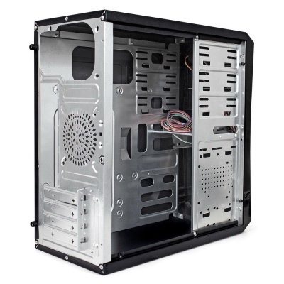 Корпус Minitower ExeGate BA-202 (mATX, без БП, 2*USB, аудио, черный)