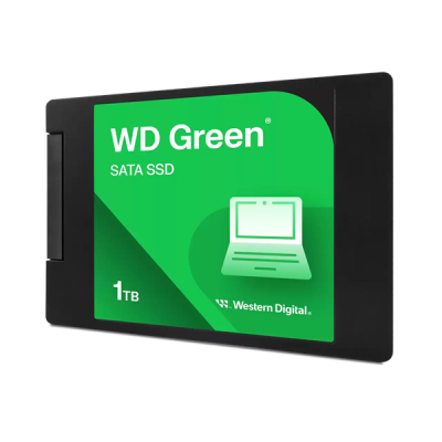Накопитель SSD WD 1Tb Green (2.5", SATA-III, R/W - 545/510 MB/s, MTTF 2000000 hrs) (WDS100T5G0A)