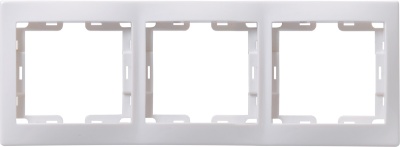 Iek EMK30-K01-DM РГ-3-КБ Рамка 3местн. горизонт. КВАРТА (белый)