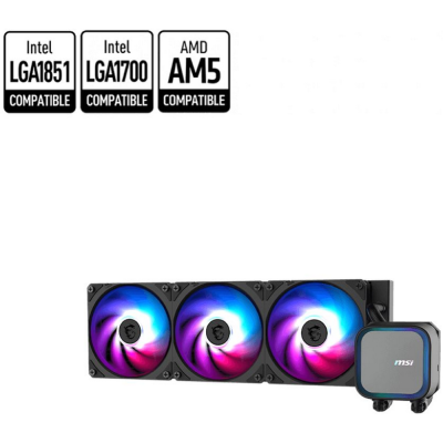 Жидкостная система охлаждения MSI MAG CORELIQUID A13 360 3 x ARGB Fan, ARGB Block