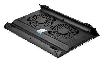 Подставка для ноутбука Deepcool N8 17"380x278x55мм 25дБ 4xUSB 2x 140ммFAN 1245г алюминий серебристый