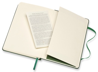 Блокнот Moleskine CLASSIC QP012K15 Pocket 90x140мм 192стр. нелинованный твердая обложка зеленый