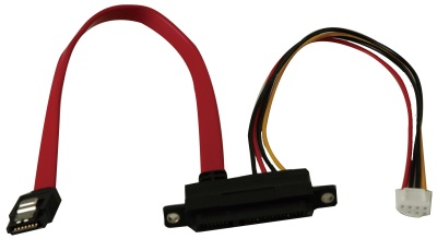 Кабель SATA + кабель питания, 20см