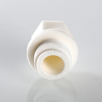 Заглушка 1/2' резьбовая, полипропиленовая PPR белая