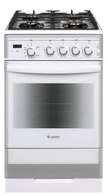 Плита Газовая Gefest ПГ 5500-03 0042 белый (без крышки) реш.чугун