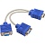 VCOM VVG6530 Кабель-разветвитель VGA 1=>2 (1x15M/2 x15F), {VGA Spliter Cable 0.3m} [06937510841219]