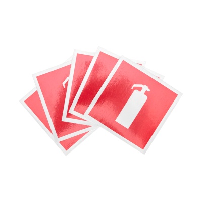 Наклейка знак пожарной безопасности Rexant 56-0050 "Огнетушитель" 100*100 мм