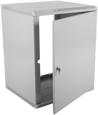 Шкаф коммутационный ЦМО ШРН-Э-12.650.1 12U 600x650мм пер.дв.металл несъемн.бок.пан. 50кг серый