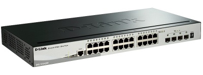 Коммутатор D-Link DGS-1510-28X 24G 4SFP+ настраиваемый