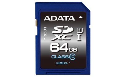 Флеш карта SD 64GB A-DATA Premier SDXC Class 10 UHS-I