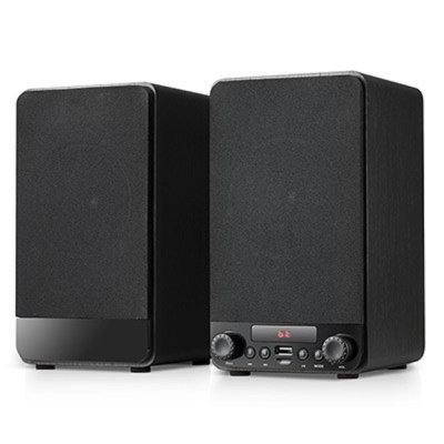 Dialog Jazz AJ-13 BLACK - акустические колонки 2.0, 2*15W RMS, Bluetooth, FM, USB+microSD reader