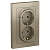 Systeme electric ATN000524 ATLASDESIGN РОЗЕТКА двойная с заземлением, 16А, в сборе, ШАМПАНЬ