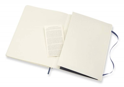 Блокнот Moleskine CLASSIC SOFT QP621B20 XLarge 190х250мм 192стр. линейка мягкая обложка синий сапфир