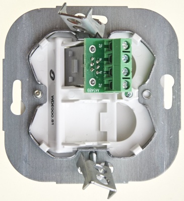 ДУЭТ Розетка телефонная 1хRJ11 в рамку белая