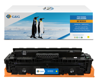 Картридж Cartridge G&G for HP CLJ Pro M454dn/M454dw; M479dw/M479fdn/M479fdw, with chip (6 000) (GG-W2032X)