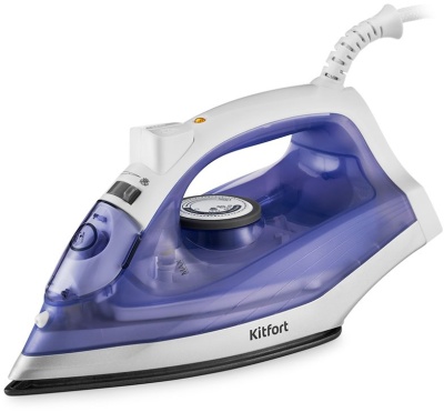 Утюг Kitfort KT-2603 1300Вт белый/фиолетовый