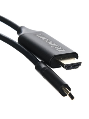 Кабель-адаптер USB3.1 Type-Cm --> HDMI A(m) 4K@60Hz, 1.8m, Telecom <TCC008-1.8M> VCOM Telecom USB 3.1 Type-CM --> HDMI A(m) (TCC008-1.8M)