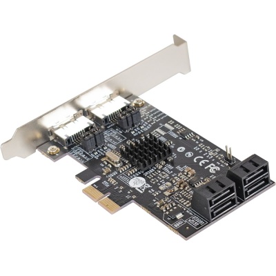 Exegate EX283711RUS Контроллер EXE-504 PCI-E 2.0, SATA3 RAID, 4 int+2 ext (OEM)