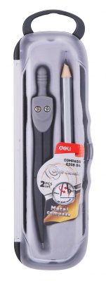 Циркуль Deli EG20804 металл в компл.:карандаш
