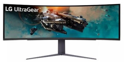 Монитор 49" LG UltraGear 49GR85DC-B VA 5120x1440, 240 Гц, 1 мс, 32:9, 450 кд/м2, 2xHDMI, 1xDP, изогнутый, черный