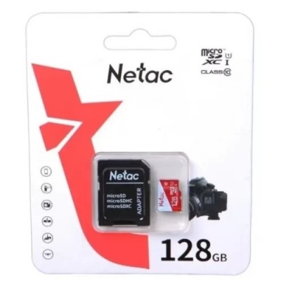 Флеш карта microSDXC 128Gb Netac (NT02P500ECO-128G-R)