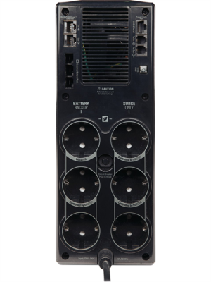 Источник бесперебойного питания APC Back-UPS Pro Power Saving, 1500VA/865W, 230V, AVR, 6xSchuko (3 Surge & 3 batt.), Data/DSL protrct, USB, PCh, user repl. batt., (BR1500G-RS analogue), 1 year warranty