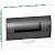 Systeme electric EZ9E112S2FRU Щит распределительный встраиваемый белый дверь прозрачная на 12 модулей IP40 Easy9