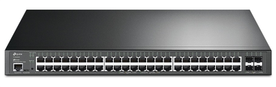 Сетевое оборудование TP-Link TL-SG3452XP, JetStream 48-портовый гигабитный управляемый коммутатор PoE+ уровня 2+ с четырьмя слотами SFP+ 10 Гбит/с, бюджет PoE - 500 Вт (TL-SG3452XP)