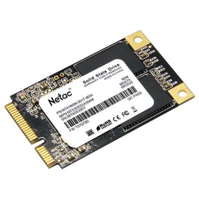 Ssd накопитель Netac SSD N5M mSATA SATAIII 3D NAND 1TB, R/W up to 560/520MB/s, 3y wty (NT01N5M-001T-M3X)