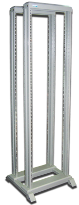 Стойка двухрамная 47U, 600x800, серая (TWT-RACK2-47U-6x8)
