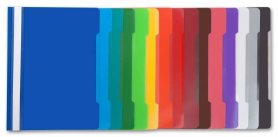 Папка-скоросшиватель Бюрократ -PS20AZURE A4 прозрач.верх.лист пластик голубой 0.12/0.16