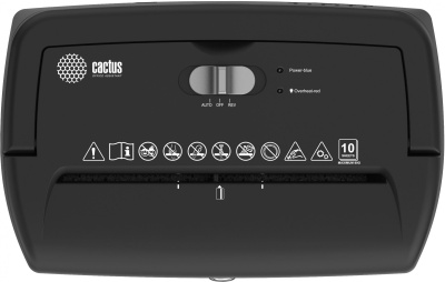 Шредер Cactus CS-SH-10-21-5X18 (секр.P-4) перекрестный 10лист. 21лтр. скрепки скобы пл.карты